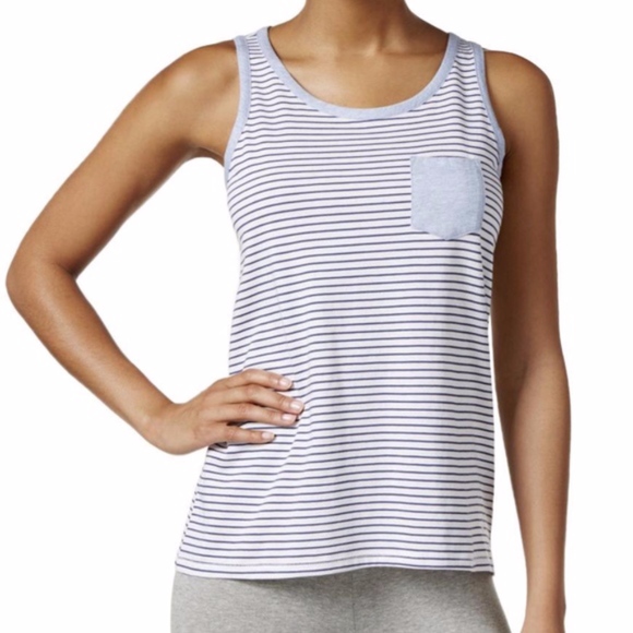 Nautica Sail Away Knit Lounge Tank Top Striped NEW - Picture 1 of 8